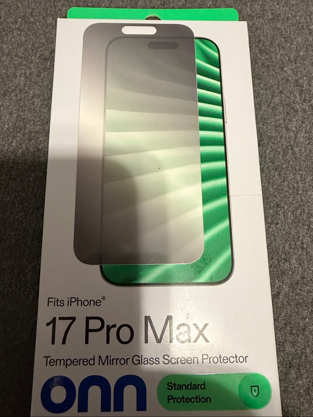 On Running Tempered Mirror Glass Screen Protector - Green & Black